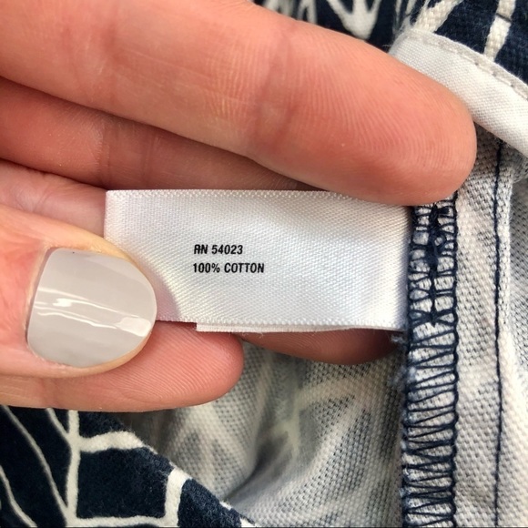 Gap canvas chino shorts herringbone navy size 4 - Picture 8 of 9